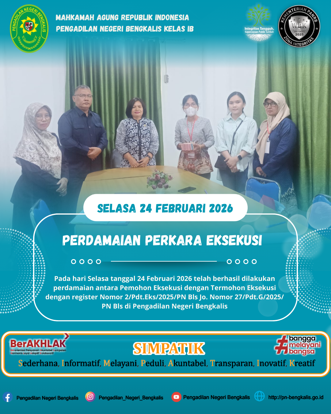 PERDAMAIAN PERKARA EKSEKUSI