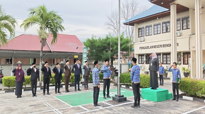 Upacara Peringatan Hari Lahir Pancasila Tahun 2026 di Pengadilan Negeri Bengkalis
